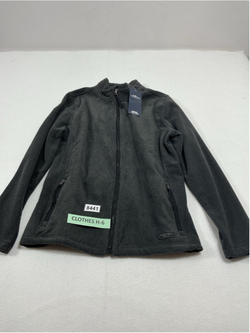 Womans NWT Charles River Apparel Fleece Sweatshirt Large Charcoal